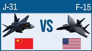 J-31 VS F-15 Eagle- Top Fighter Jets of the World Compared