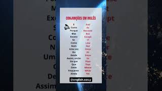 Conjunções em Inglês #shorts #ingles #inglesbrasil #inglesdeverdade #inglesfluente #inglesonline