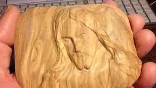 3D Jesus the Carpenter carved out of Olive Wood