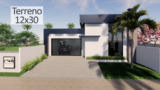 Casa 12x25 - Area 177m² - Proj. Santo André