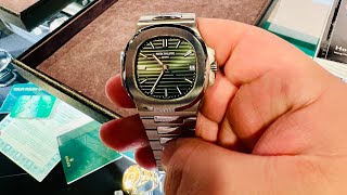 Patek Philippe 5711 Nautilus Olive Green 🫒 Hands on with the HOTTEST watch on earth!