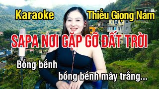 Sapa Nơi Gặp Gỡ Đất Trời ✔ Karaoke Thiếu Giọng Nam ► Song Ca Với Ngọc Lan ❖ Thiết TV