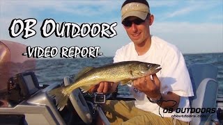 Lake Winnebago Walleye Trolling - OB Outdoors Video Report: 08-07-14