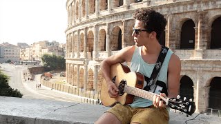 Ed Sheeran - Give Me Love ( Federico Baroni Acoustic Cover in front of Colosseum )