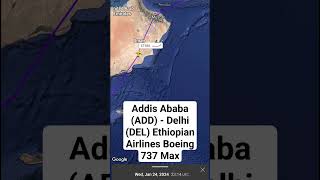 Addis Ababa (ADD) - Delhi (DEL) Ethiopian Airlines Boeing 737 Max #shorts