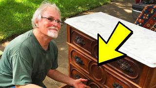 Man Buys Used Dresser at a Yard Sale, Hears A Noise And Finds A Hidden Compartment With Treasure