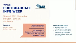 Introduction to Diabetes Management and Education (PG Dip) and Career Pathways