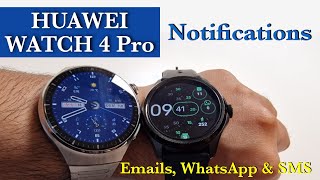 Huawei Watch 4 Pro Notifications | Emails, WhatsApp & SMS