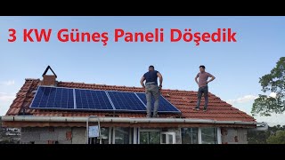 Çiftliğimize 3 KW Güneş Paneli Döşedik. Mexxsun Marka sistem.