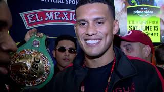 The Mexican Monster David Benavidez explains why he gives love to his fans at his Grand Arrival