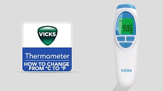 Vicks No Touch 3-in-1 Thermometer VNT200 - How to Change from C to F