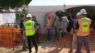 First Multi-Story 3D Concrete Printed Home in the U.S. - First Floor Topping Off Celebration