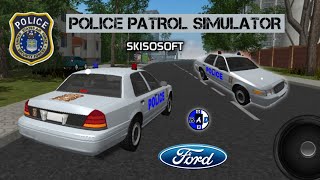 Police patrol simulator Android gameplay/skisosoft games/New police car driving games 2021/ford/BAD