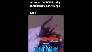 Ant man and WASP trying buttkill while kang sleeps #shorts #marvel #antmanandthewaspquantumania