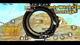 👿M416+3X  MONTAGE😈 | PUBG lite🔥 whatsApp status 🤞 #shorts #trending