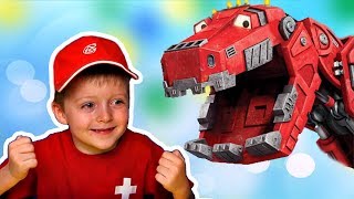 DINOTRUX Игра про Динозавров для Детей ДИНОТРАКС Мультик про Динозавров Lion boy