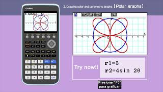 CASIO Calculadora Gráfica-Gráficos 3. Gráficas polares y paramétricas