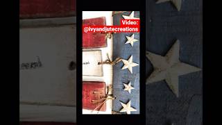 Rustic Patriotic Scrap Wood Diys #patrioticdiys #rustic #shorts #diy #diydecor #scrapwood