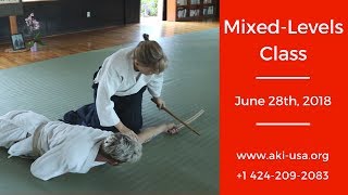 Aikido Kenkyukai Mixed Levels Class June 28th, 2018