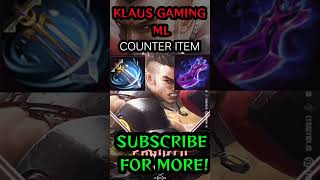 COUNTER ITEM MOBILE LEGENDS 2022 #mlbb #mobilelegends #shorts #games #mobilelegendsindonesia #tiktok