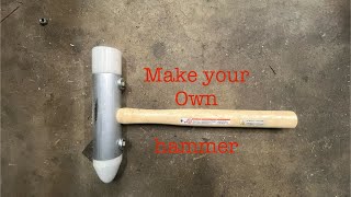 How to make a tucking hammer for sheet metal forming #fabrication #diy #sheetmetal