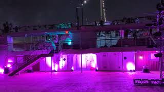 Footage from the Stern of the Queen Mary Long Beach CA