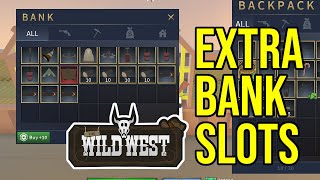 How to Increase BANK Storage in Wild West [ROBLOX]