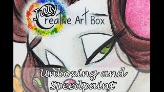 Creative Art Box July Unboxing and Speedpaint