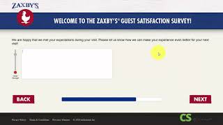 Zaxbys Guest Satisfaction Survey | 2020