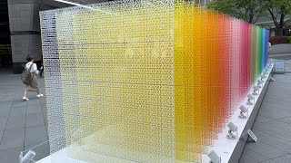 Roppongi Art Night 2023: "100 colors no. 43 'memory'" by Emmanuelle Moureaux [1080p60h HDR]