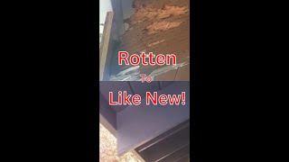 How to repair Rotten Wood. Easy Fix that Lasts! Patching that will not Pop Out!