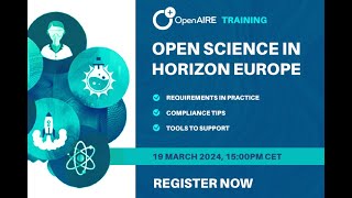 Webinar - 5th Horizon Europe Open Science requirements in practice