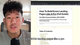 How To Build Ecom Landing Pages Like A Pro (Full Guide)