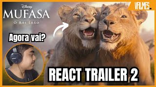 React Mufasa - O Rei Leão | Trailer 2 Dublado