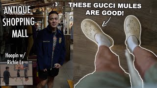 GUCCI mules, VINTAGE Shopping and Hooping with Richie Le VLOG!