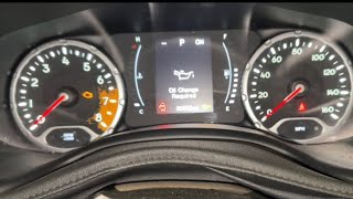 How to Reset the Oil Change Service Light / Service Interval Light on a 2015 - 2018 Jeep Renegade.