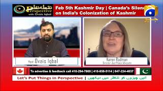 Geo TV Canada hosts Canadian Human Rights expert Karen Rodman on Kashmir Solidarity Day 2022