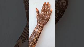 #shorts bridal mehndi design || Full hand mehndi design 2024