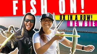 GRABE! IT'S HER DAY! | Ras al khaimah fishing spots | Uae fishing