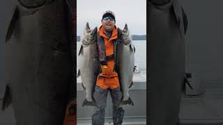 King Salmon Double! #shorts #alaska #salmonfishing