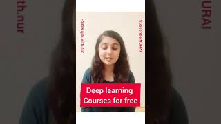 Learn deep learning for free #deeplearning #shorts #shortvideo