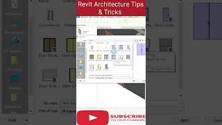 Revit Architecture Tips & Tricks | How To Insert Door In Wall | How to Import Door family #shorts