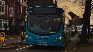 **TIRED** Ride on Arriva Midlands VDL SB200 Wright Pulsar 2 3746 (YJ59 BVH) Route 6