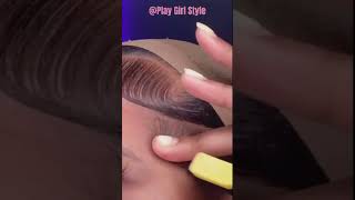 How To Do The Baby Hair🤔Headband Wig Installing Tutorial I PlayGirlStyle #Shorts