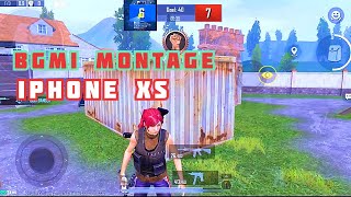 BGMI Montage ⚡️IPhone XS 60fps Gameplay 🔥 #bgmi