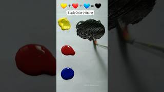 Black Color - Mixing 🖤 #art #satisfying #colors #painting #trendingshorts