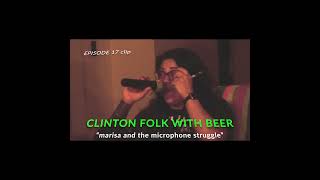 Clinton Folk with Beer Podcast - Marisa struggles with microphone (ep 17 clip) #shorts