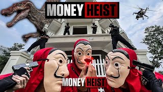 PARKOUR VS MONEY HEIST : Bad guy break into base to get revenge on police and steal money | Epic POV