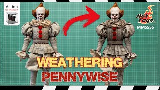 How to weather Hot Toys Pennywise outfit 1/6 Scale action figure