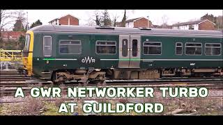 RD24742b(vid).  GWR Class 165 at Guildford.